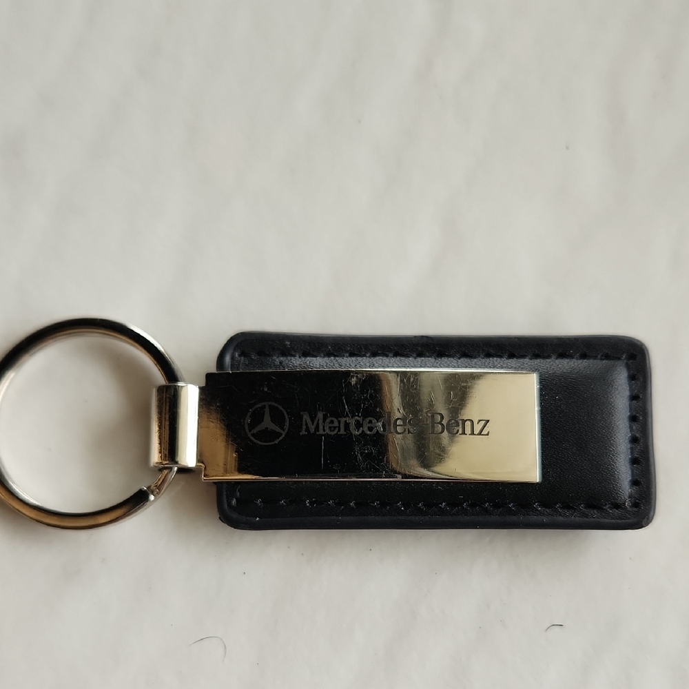 Black Leather Keychain